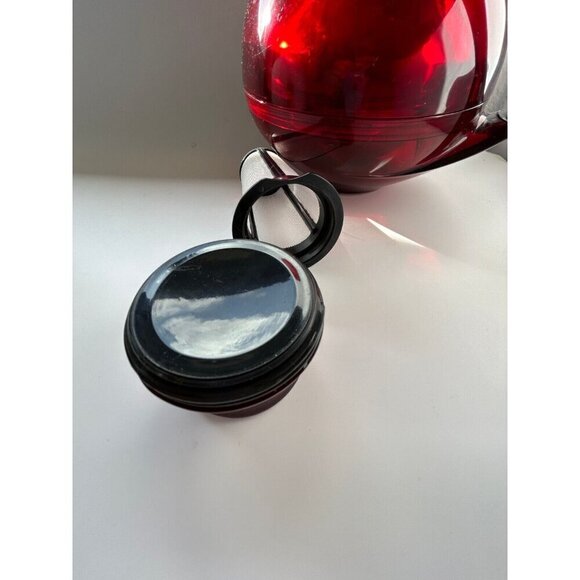 MCM Scott Henderson Mid Century Modern Wovo Red Thermal Coffee Tea Pitcher - Picture 5 of 8